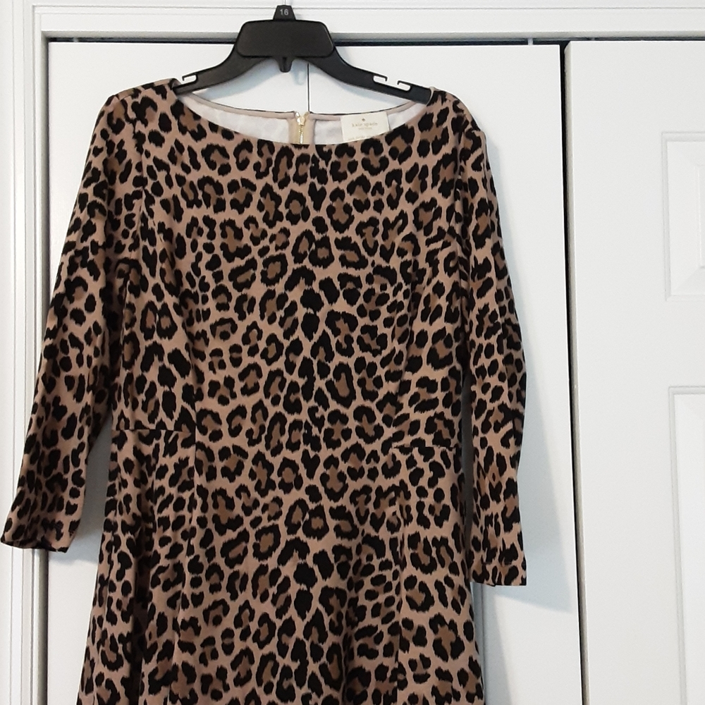 Kate Spade Ponte Leopard Dress